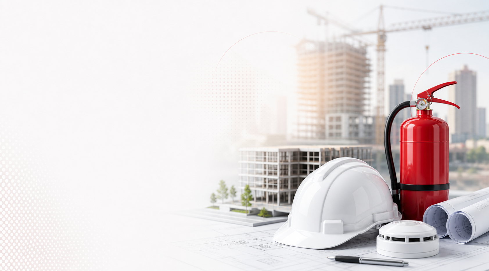 Light projects page safety and construction visual